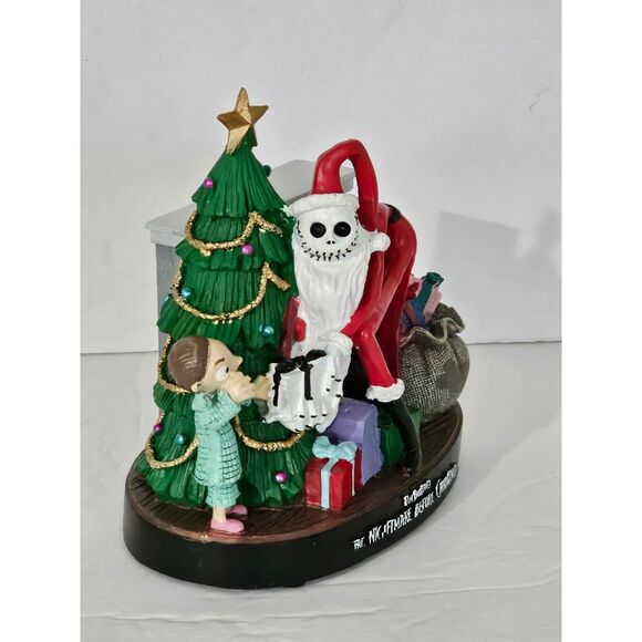 Nightmare Before Christmas Light Up Santa Jack Scene figurine - Picture 3 of 7